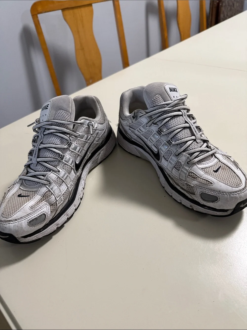 Nike P6000 Men's Light Gray and Black Running Sneakers